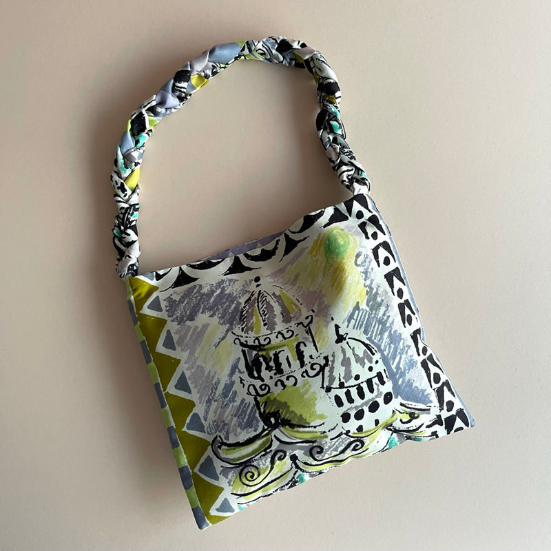 The Confetti Le Saque Small ~ Vintage PRADA Venice Silk scarf