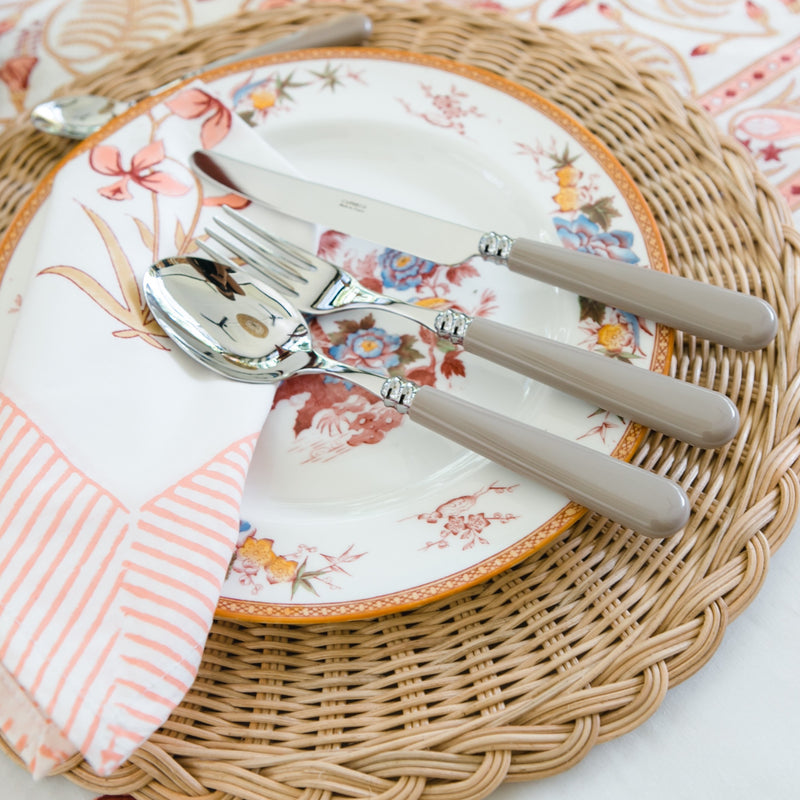 Helios 4 piece cutlery set ~ Taupe