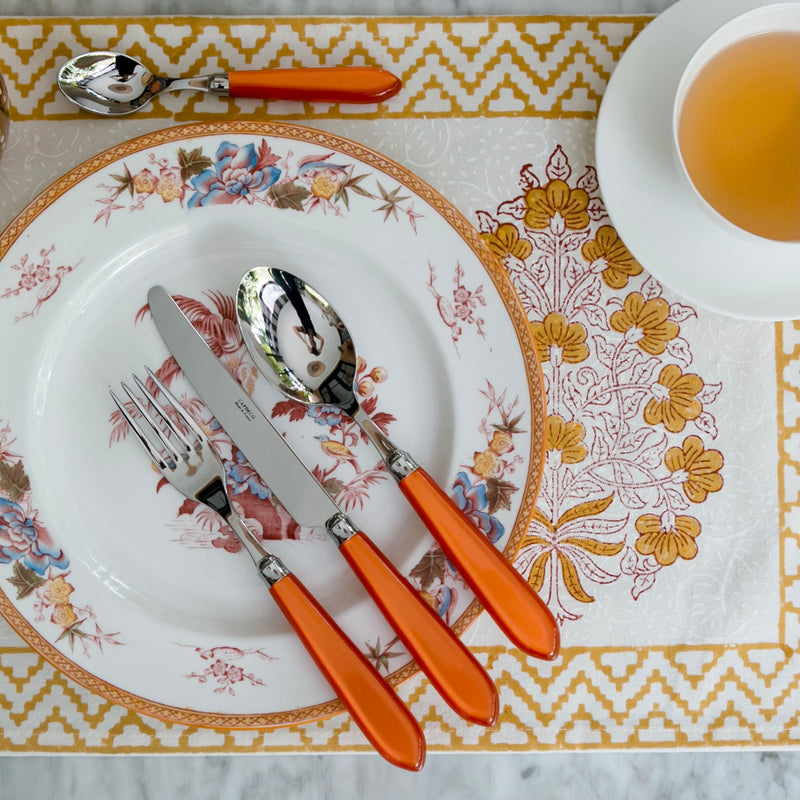 Omega 4 piece cutlery set ~ Coral