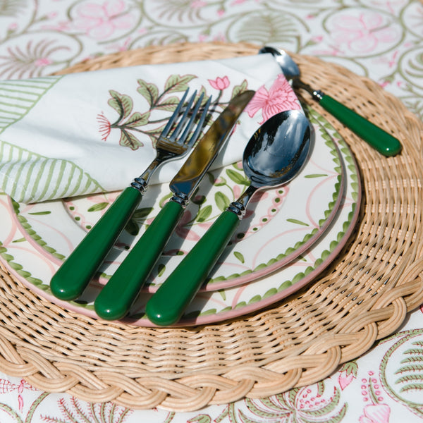 Helios 4 piece cutlery set ~ Olive