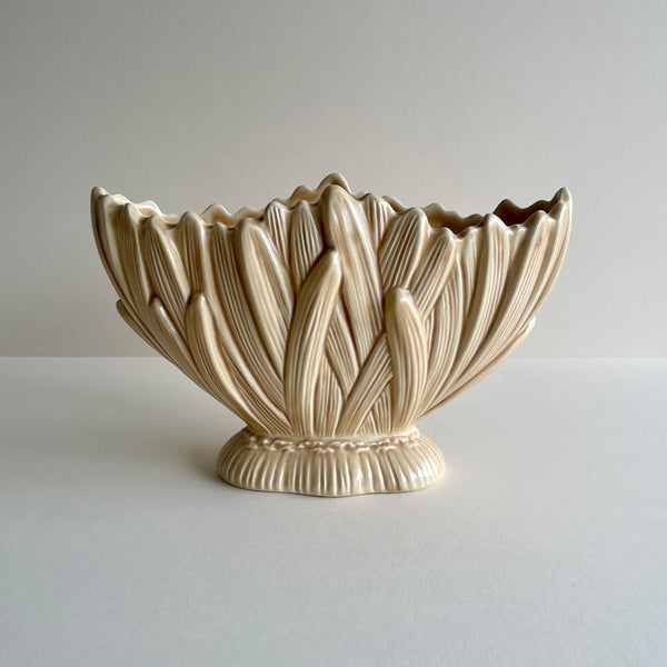 Mid-century Mantel Vase from England ~ beige