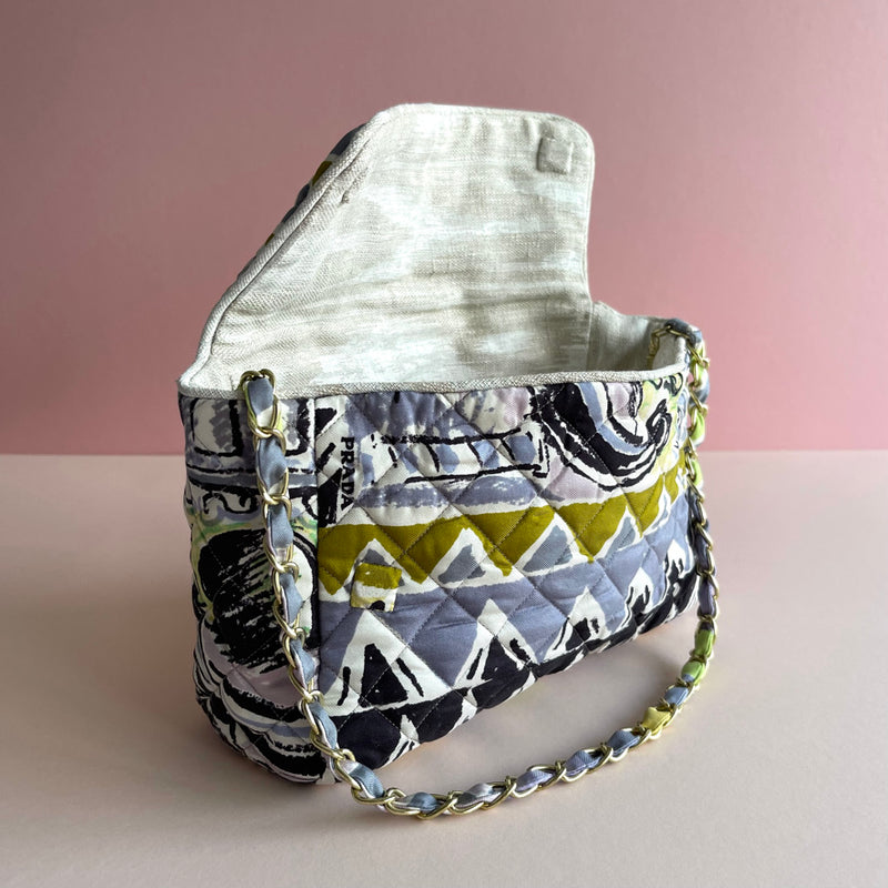 The Confetti Bag ~ Vintage PRADA Venice Silk Scarf - The Jungle Emporium