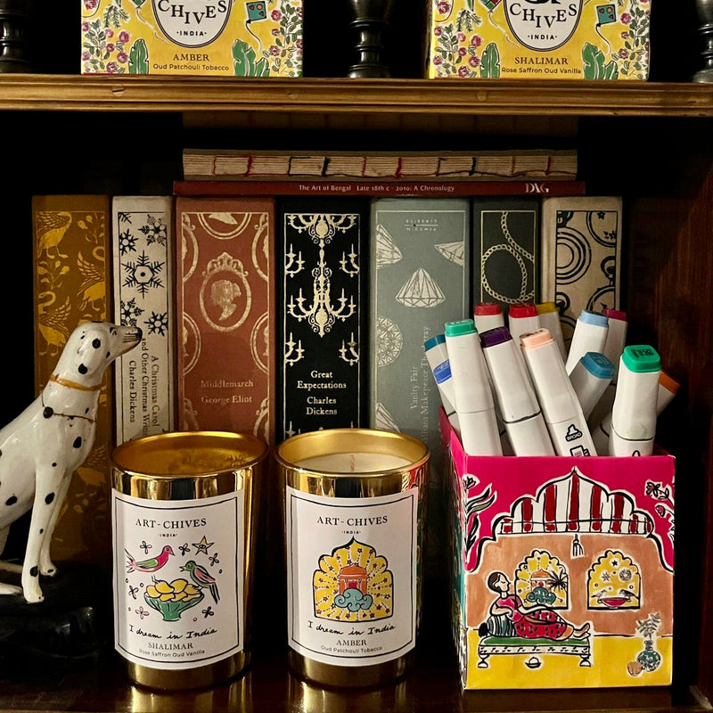 Art Chives Amber Candle ~ Oud, Patchouli, Tobacco