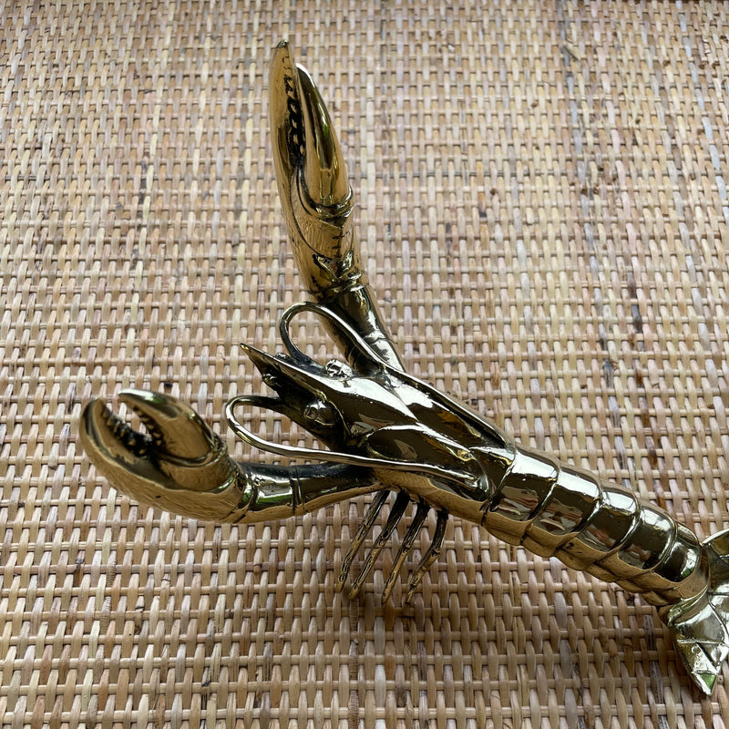 Gaston the brass lobster sculpture - The Jungle Emporium