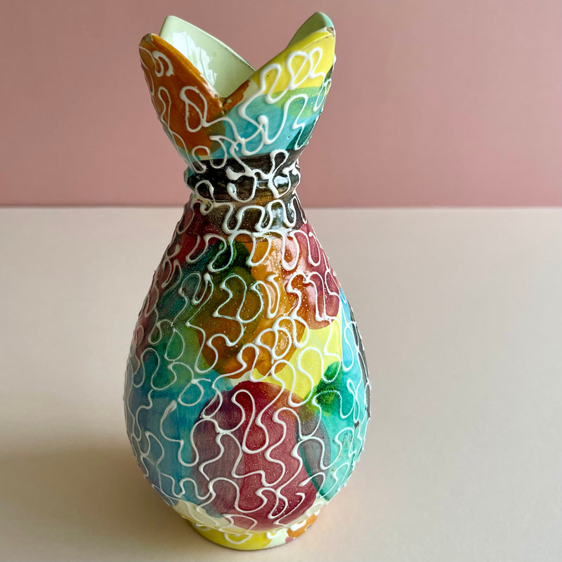 Mid-Century speckled Ceramic Vase from Italy - The Jungle Emporium