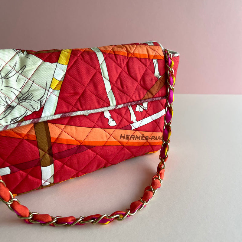 The Confetti Bag ~ Vintage Hermès Carré ‘Saut D'obstacles’ - The Jungle Emporium