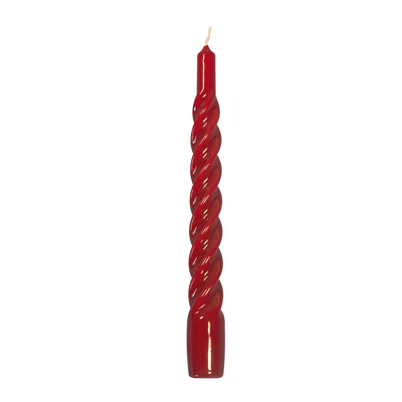 Pack of Two Lacquered Twisted Candles