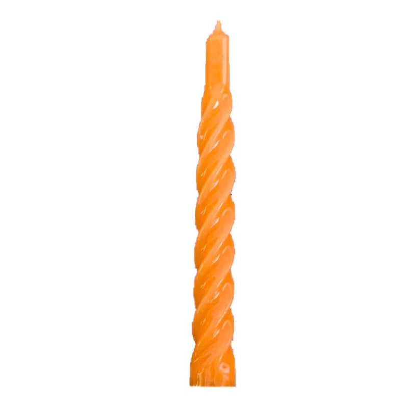 Pack of Two Lacquered Twisted Candles