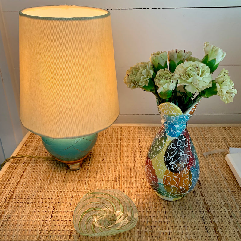 Mid-Century speckled Ceramic Vase from Italy