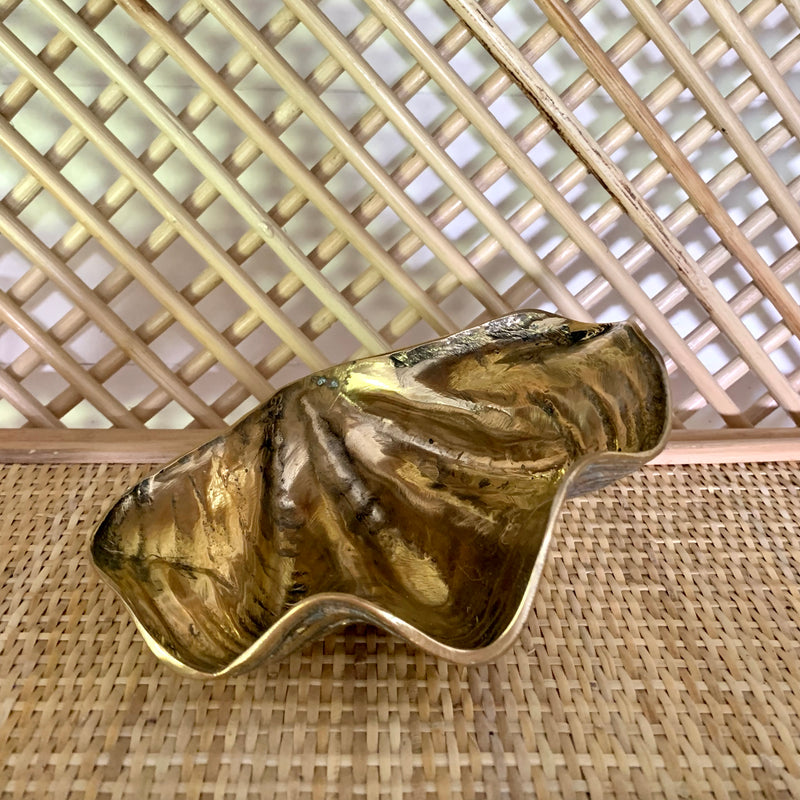 Brass Clam Shell Bowl ~ various sizes - The Jungle Emporium